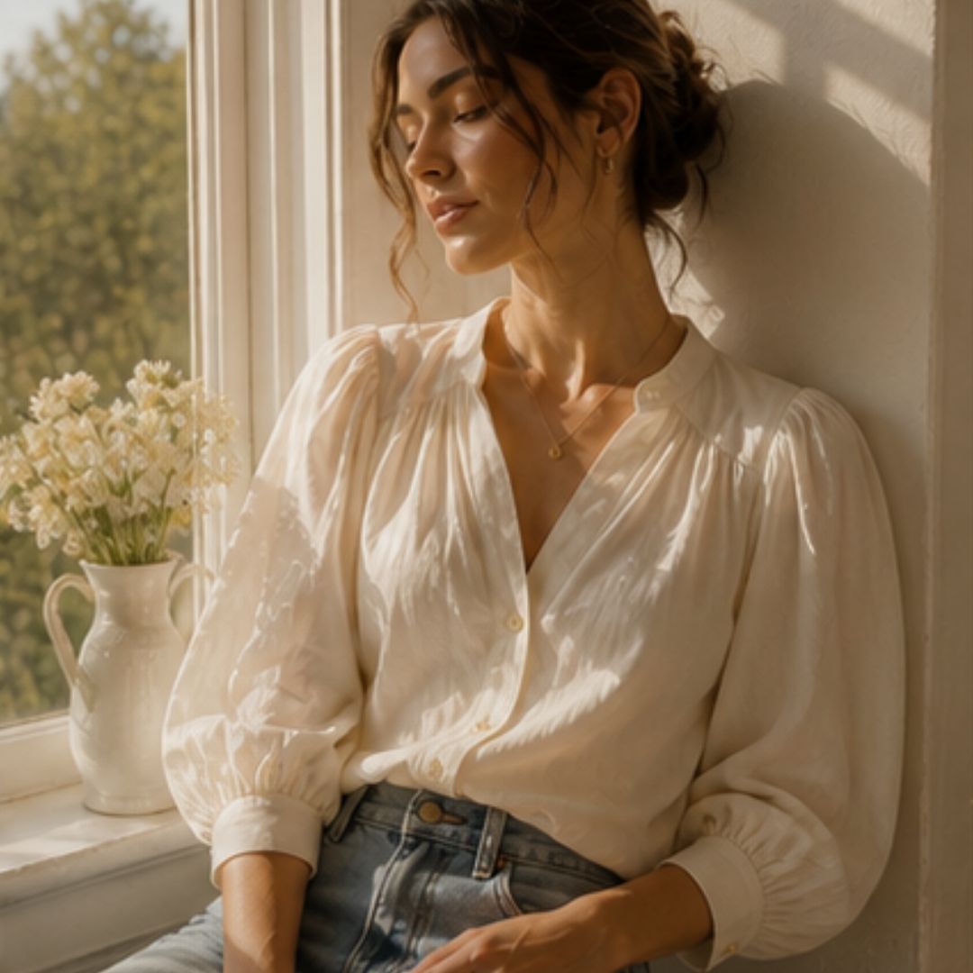 Ivory Muse Blouse