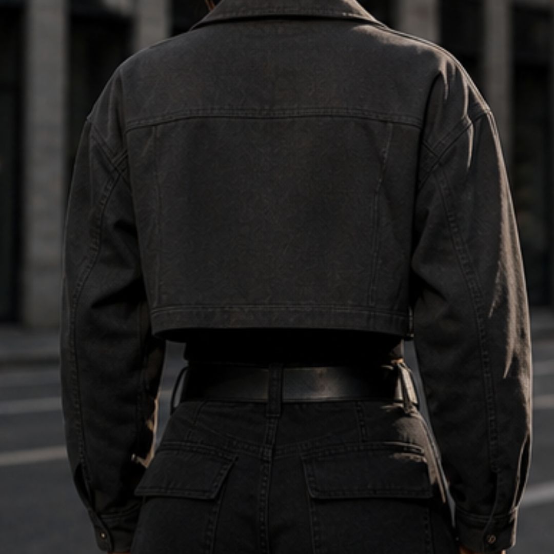 Shadowline Cropped Utility Jacket