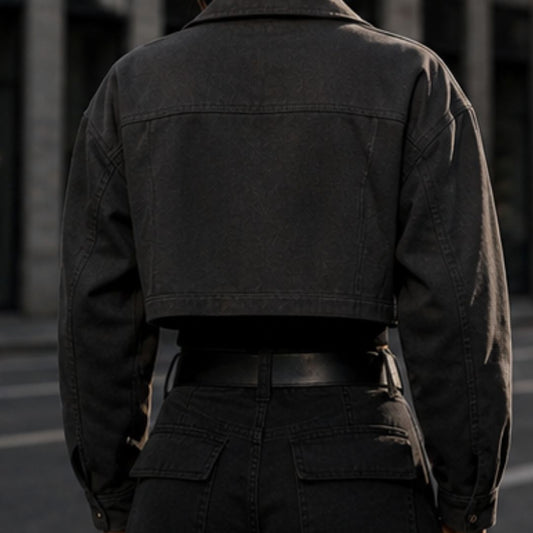 Shadowline Cropped Utility Jacket