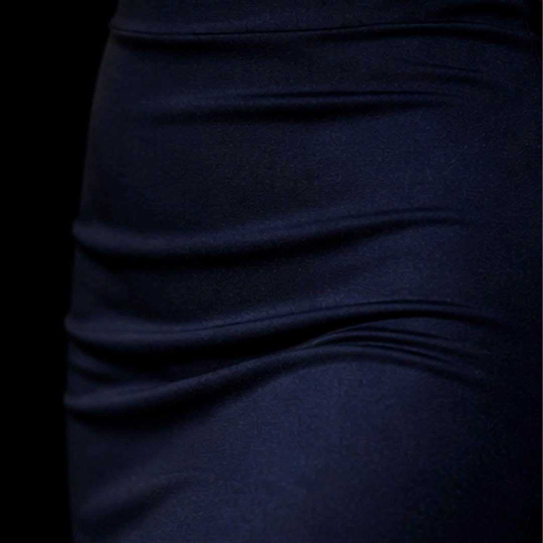 Midnight Contour Midi Skirt