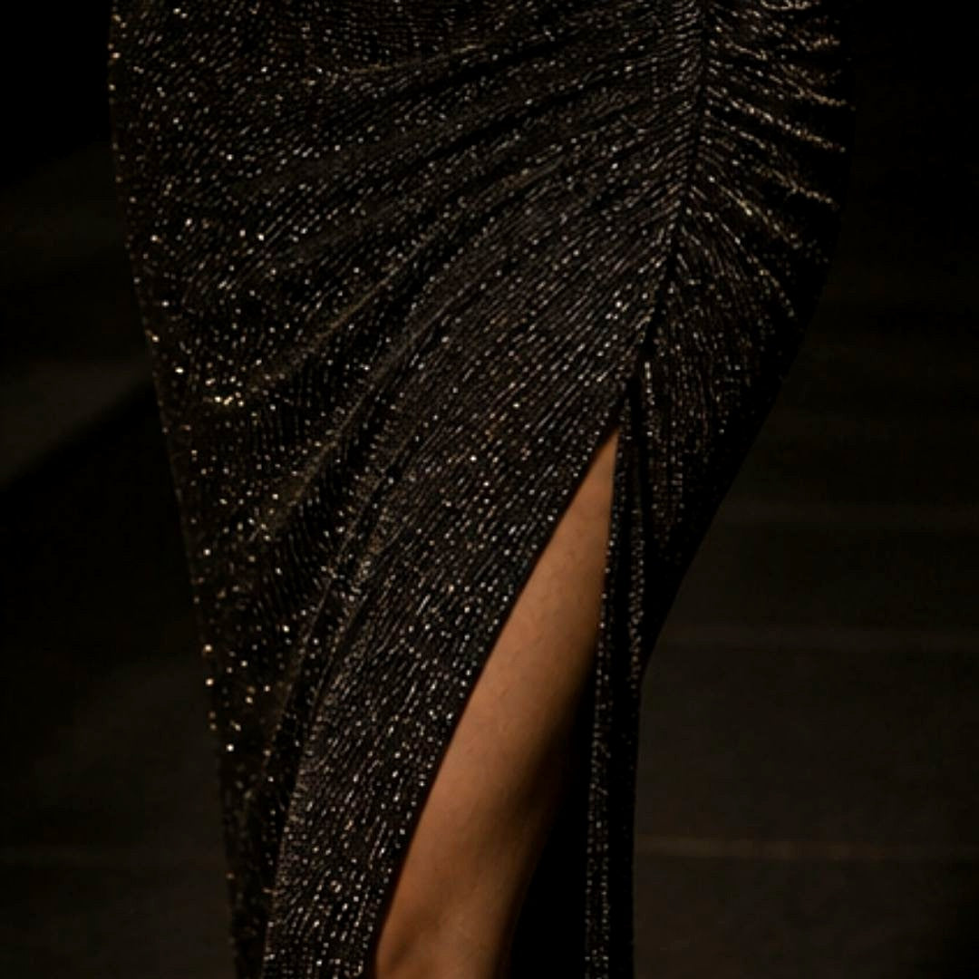 Midnight Stardust Contour Dress